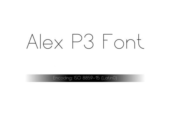 Alex P3: A Minimalist Sans Serif Font for Modern Web Design
