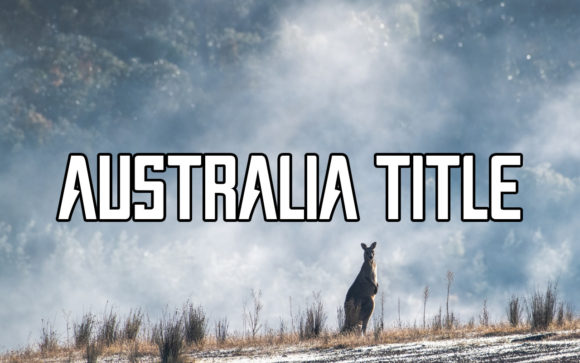 Australia Title: A Modern Sans Serif Typeface for Editorial Design