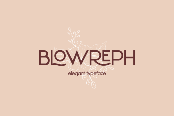 Blowreph: A Minimalist Sans Serif Font for Modern Web Design