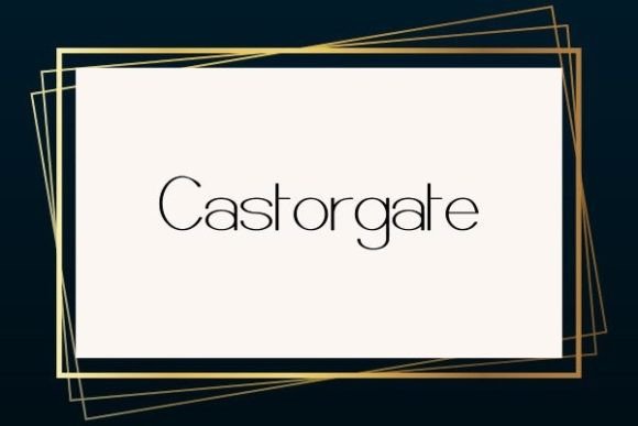 Castorgate: A Modern Sans Serif Typeface for Web Design
