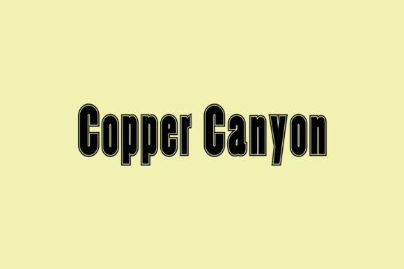 Copper Canyon: A Clean Typeface for Small Business Branding