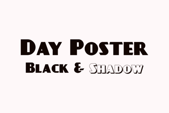 Day Poster: A Bold Sans Serif Font for Small Business Branding