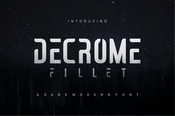 Decrome Fillet: A Futuristic Typeface for Modern Web Design