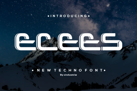 Ecees: The Bold Sans Serif Font for Modern Branding