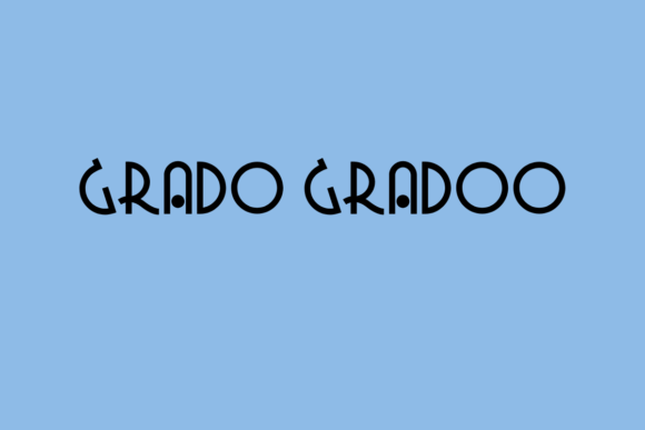 Grado Gradoo: A Bold Display Font for Modern Branding