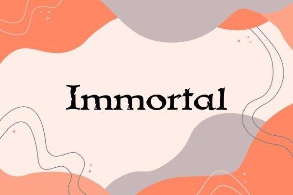 Immortal: A Worn Sans Serif Font for Editorial Design