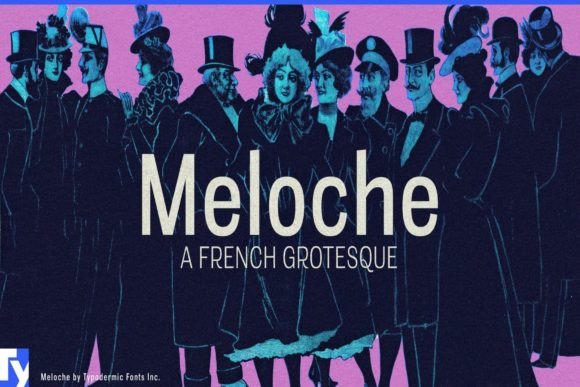 Meloche Font Review: A Vintage Display Typeface for Web Design