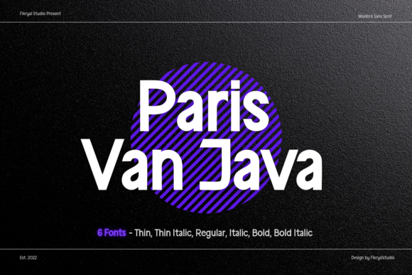 Paris Van Java Family: The Sans Serif Font for Bold Branding