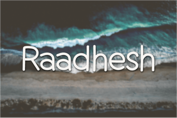 Raadhesh: A Unique Sans Serif Font for Handmade Brands