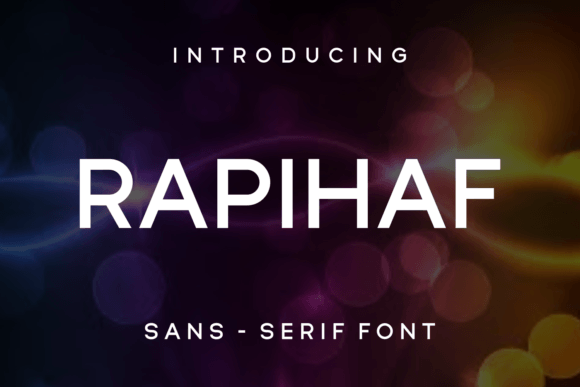 Rapihaf: A Modern Sans Serif Typeface for Editorial Design
