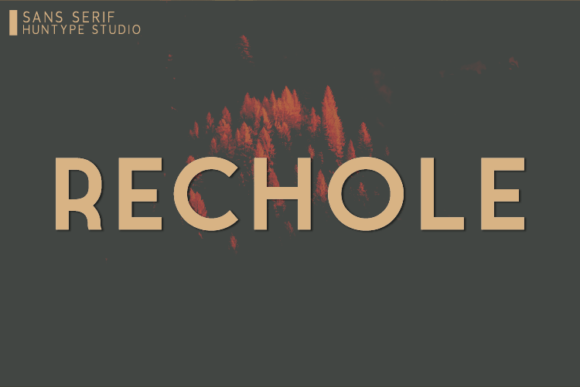 Rechole: A Bold Sans Serif Font for Modern Web Design