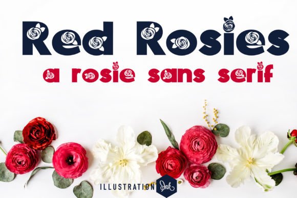 Red Rosies: A Quirky Sans Serif Font for Web Design
