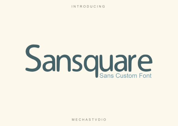 Sansquare: A Modern Sans Serif Font for Bold Branding