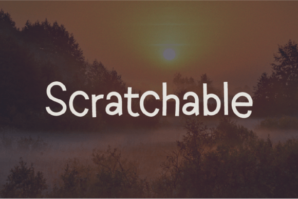 Scratchable: A Unique Sans Serif Font for Digital Design
