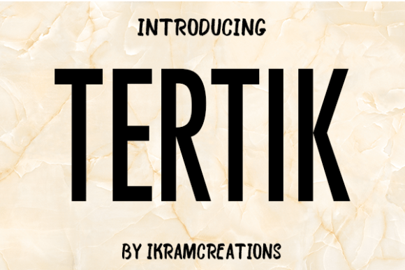 Tertik: The Clean Sans Serif Font for Handmade Brands