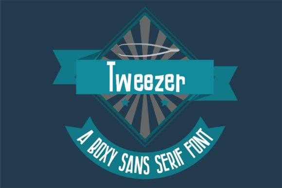 Tweezer Font: A Boxy, Whimsical Typeface for Makers