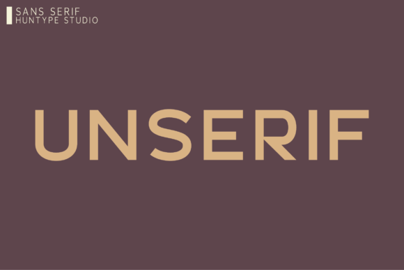 Unserif: A Versatile All-Caps Typeface for Modern Branding